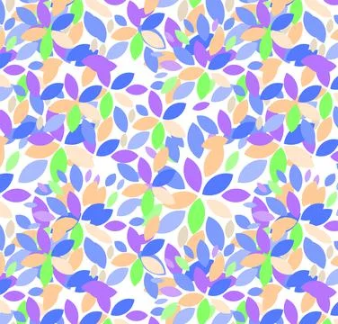 Geometric seamless leaf pattern, wallpaper Abstract floral leaves. Illustrazione stock