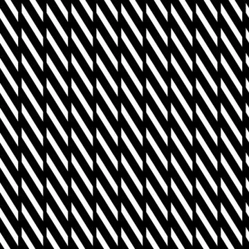 Geometric seamless monochrome pattern with parallelograms, squares. 스톡 일러스트