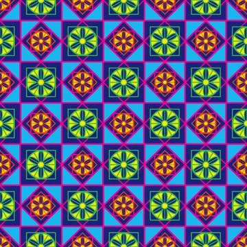 Geometric seamless multicolor pattern Illustrazione stock