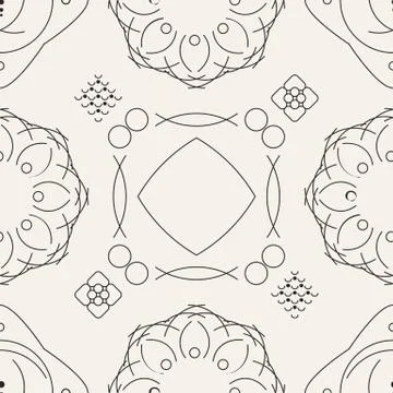 Geometric seamless pattern. Abstract composition Stock Illustration