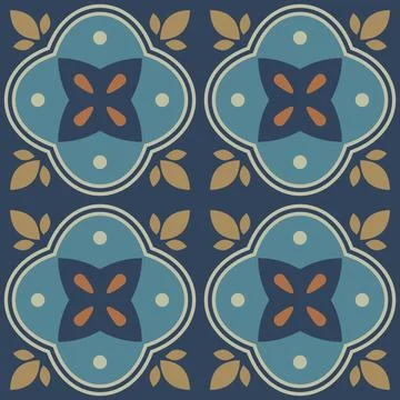 Geometric seamless pattern, abstract oriental style vector. Geometry floor .. Illustrazione stock