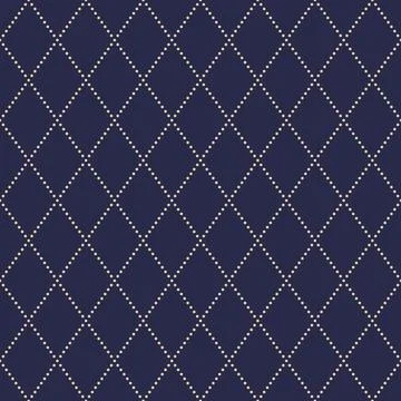 Geometric Seamless Pattern With Abstract Ornament Stock Illustration