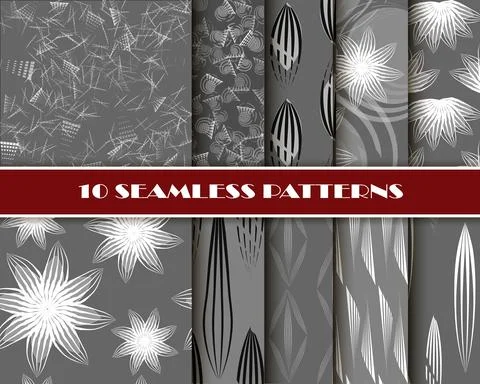 Geometric seamless pattern, abstract tiling background, vector repeat endless Stock Illustration