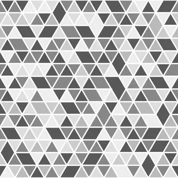 Geometric Seamless Pattern With Abstract Triangles Stock Illustration