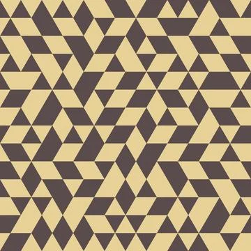 Geometric Seamless Pattern With Abstract Triangles Stock Illustration