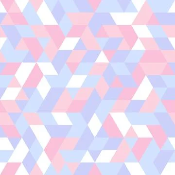 Geometric Seamless Pattern With Abstract Triangles Stock Illustration