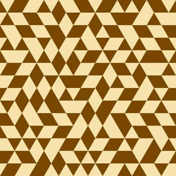 Geometric Seamless Pattern With Abstract Triangles Stock Illustration