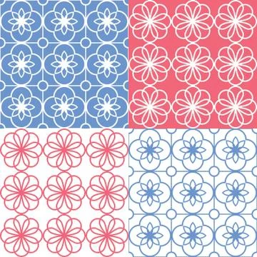 Geometric seamless pattern, Arabic ornament style, tiled design Stock Illustration