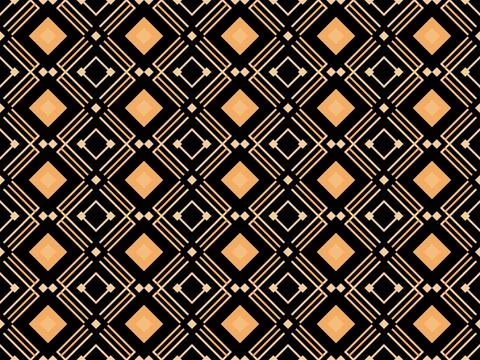 Geometric seamless pattern in art deco style. Golden lines pattern, vintage l Illustrazione stock