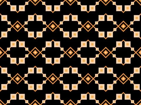 Geometric seamless pattern in art deco style. Golden lines pattern, vintage.. Stock Illustration