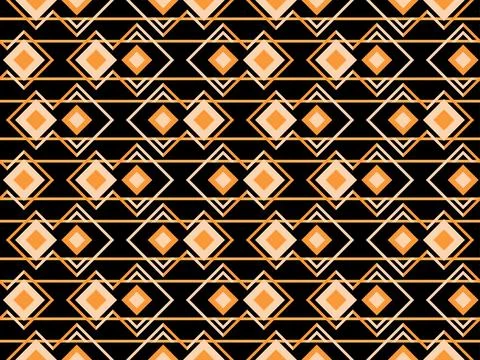 Geometric seamless pattern in art deco style. Golden lines pattern, vintage.. Stock-Illustration