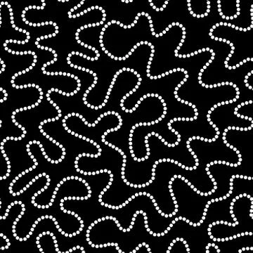 Geometric seamless pattern with beads. Seamless image. 스톡 일러스트