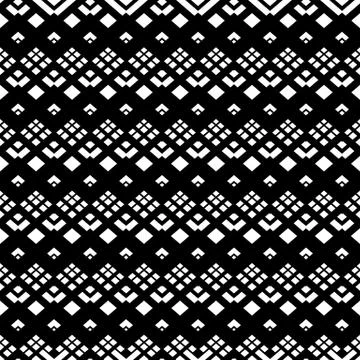 Geometric seamless pattern. Black and white 库存插图