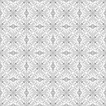 Geometric seamless pattern black and white Stock Illustration