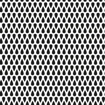 Geometric seamless pattern black drops for design Stock Illustration