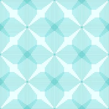 Geometric seamless pattern. Blue and white ornamental desihn for wallpapers, Stock Illustration
