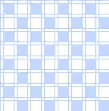 Geometric seamless pattern with blue and white squares and lines Stock Illustration