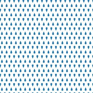 Geometric seamless pattern blue drops for design Stock Illustration