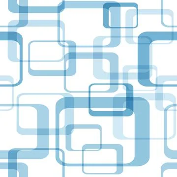 Geometric seamless pattern with blue rectangles 스톡 일러스트