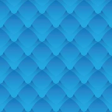 Geometric seamless pattern - blue scales Ilustración de archivo