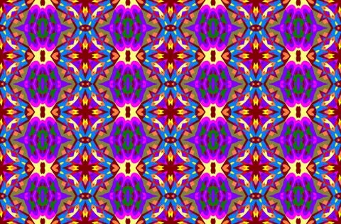 Geometric seamless pattern in a bright colors Stock Illustration