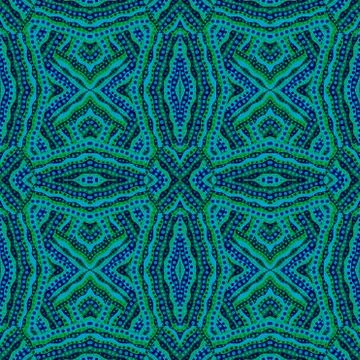 Geometric seamless pattern with circles and dots イラスト素材