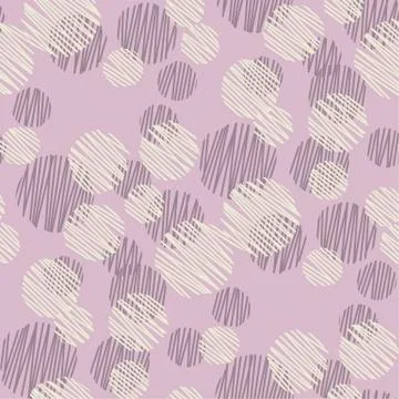 Geometric seamless pattern with circles Stock Illustration