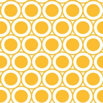 Geometric seamless pattern with circles. Stock Illustration