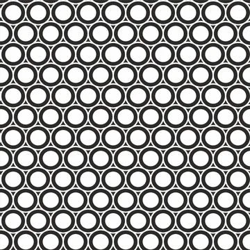 Geometric seamless pattern with circles. Stock Illustration