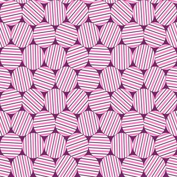 Geometric seamless pattern with circles. Stock Illustration