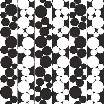 Geometric seamless pattern with circles. Illustrazione stock