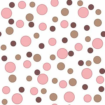 Geometric seamless pattern with circles. Stock Illustration