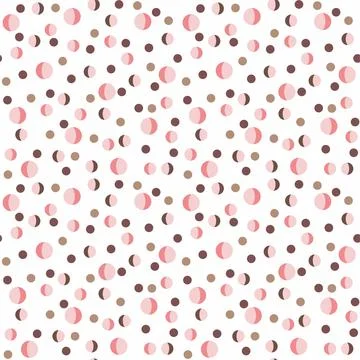 Geometric seamless pattern with circles. Illustrazione stock