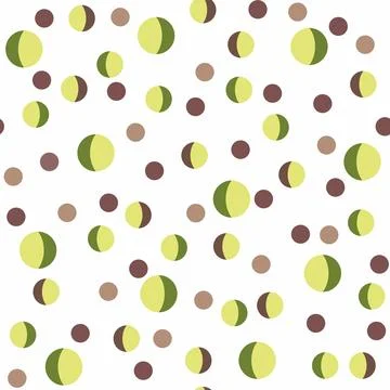 Geometric seamless pattern with circles. Stock Illustration
