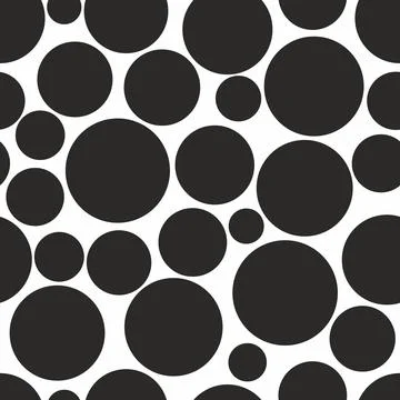 Geometric seamless pattern with circles. Stock Illustration
