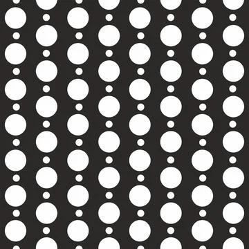Geometric seamless pattern with circles. Illustrazione stock
