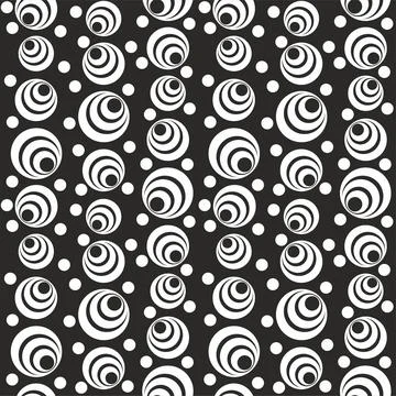 Geometric seamless pattern with circles. Stock Illustration