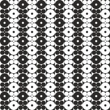 Geometric seamless pattern with circles. Illustrazione stock