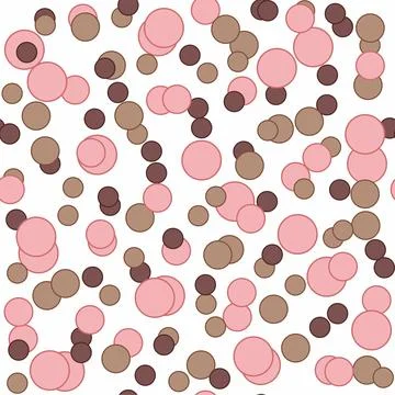 Geometric seamless pattern with circles. 스톡 일러스트