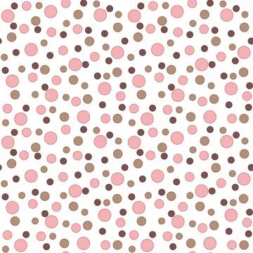 Geometric seamless pattern with circles. Stock Illustration