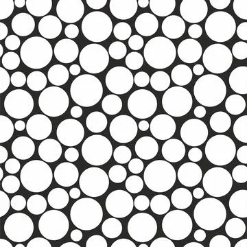 Geometric seamless pattern with circles. Stock Illustration