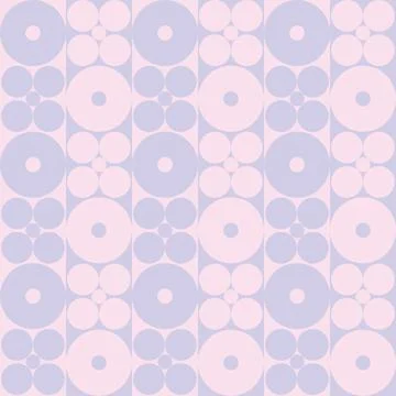 Geometric seamless pattern with circles. Stock Illustration