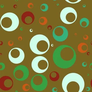 Geometric seamless pattern with circles, stripes, dots. Pattern for fashion a Stock Illustration