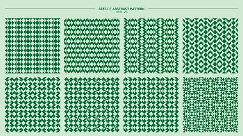 Geometric seamless pattern collection. Minimalist triangle pattern design. Illustrazione stock