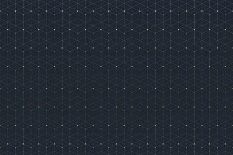 Geometric seamless pattern with connected line and dots. Graphic background イラスト素材