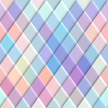 Geometric seamless pattern of a cubes in low poly style. Illustrazione stock