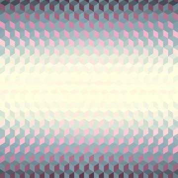 Geometric seamless pattern of a cubes in low poly style. Illustrazione stock
