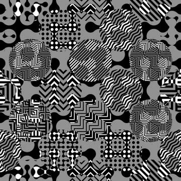 Geometric seamless pattern of a cubes in low poly style. Stock Illustration