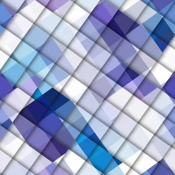 Geometric seamless pattern of a cubes in low poly style. Illustrazione stock