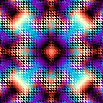 Geometric seamless pattern of a cubes in low poly style. Stock Illustration
